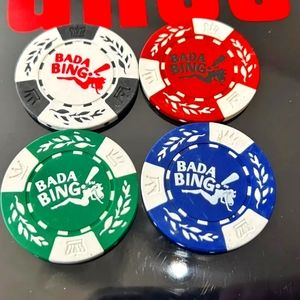 HBO The Sopranos: "2006 Sopranos Promo Bada Bing Collector Poker Chips" 8-Chips